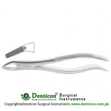 English Pattern Tooth Extracting Forcep Fig. 76N (For Upper Roots; Narrow Beaks) Stainless Steel, Standard